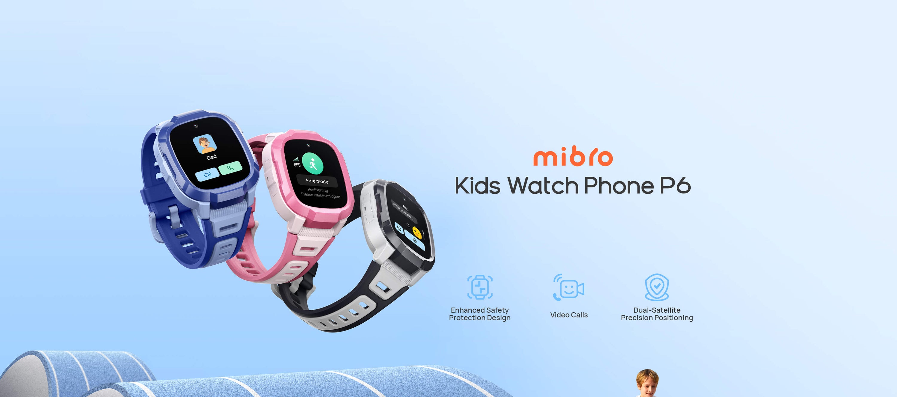 Mibro Kids Watch Phone P6
Dual-Satellite Precision Positioning | Video Calls | Enhanced Safety Protection Design